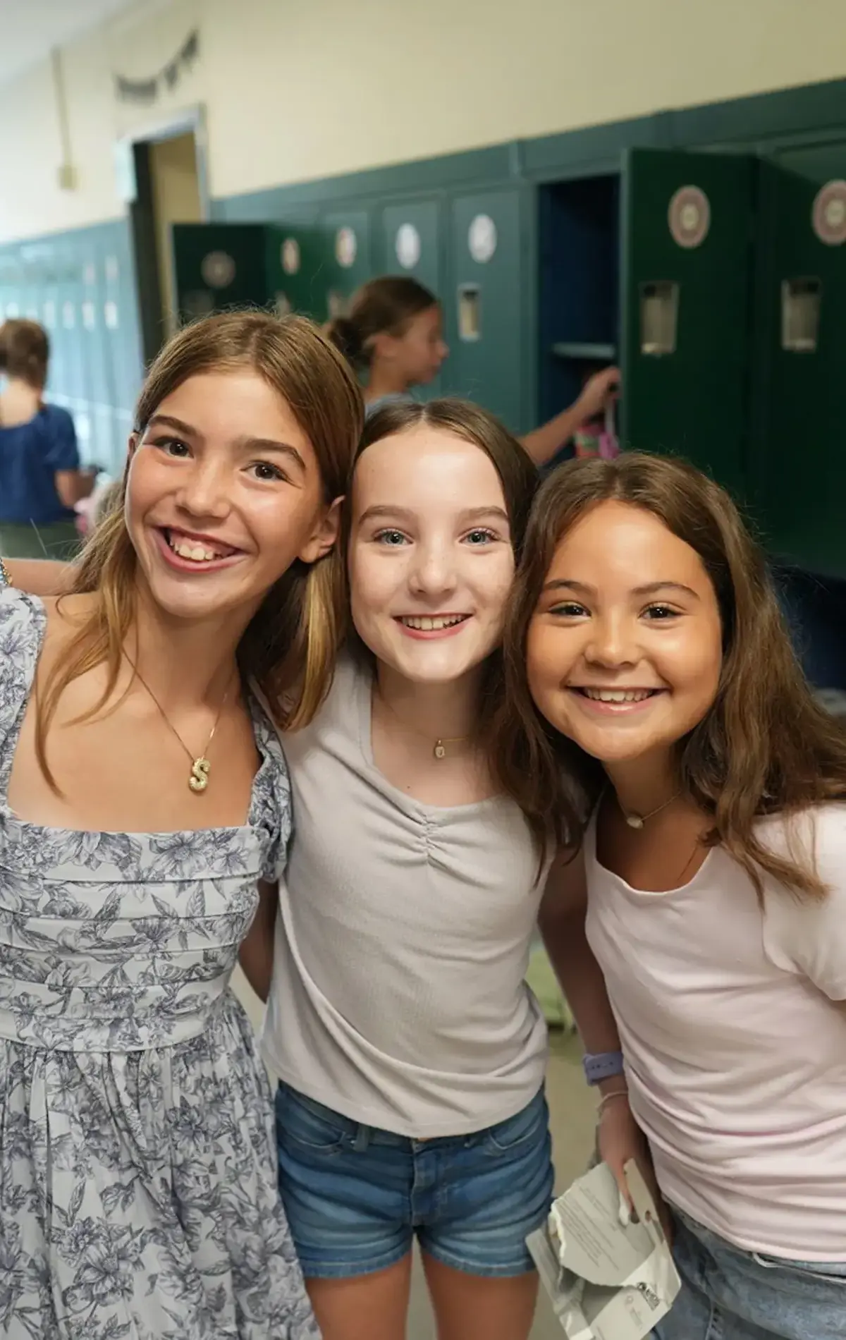 Students smiling
