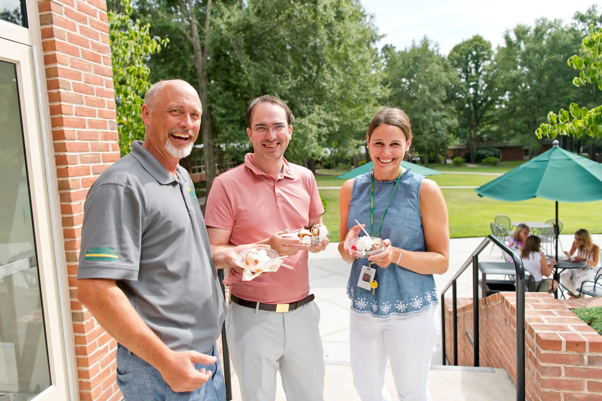 Teachers smiling