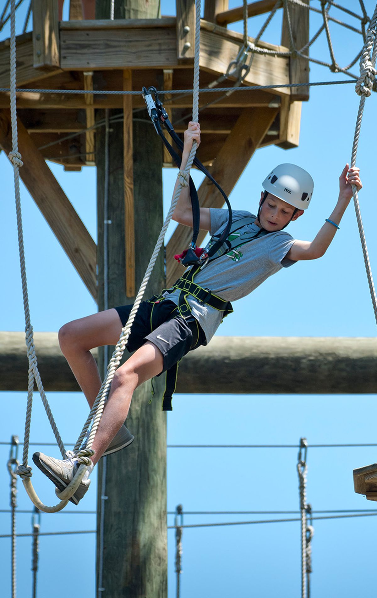 Student climbing