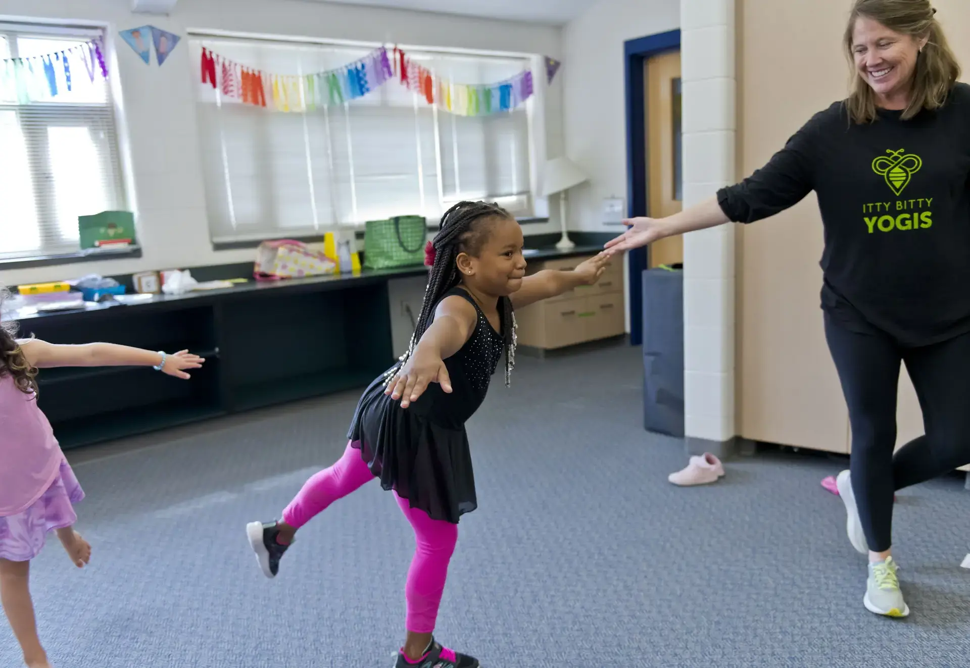 Students dancing