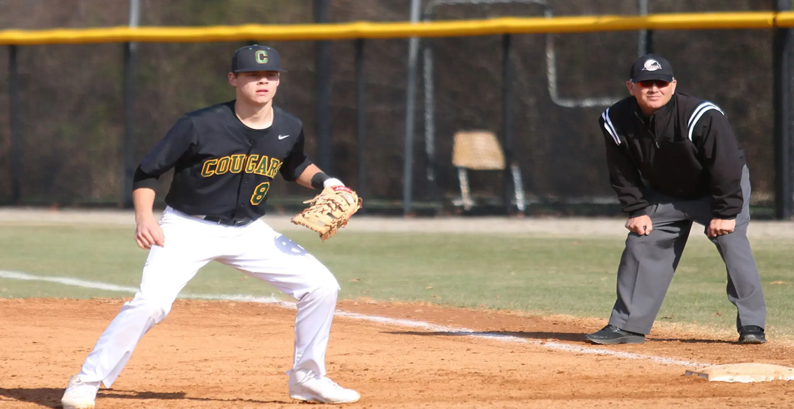 Alumni playing baseball 