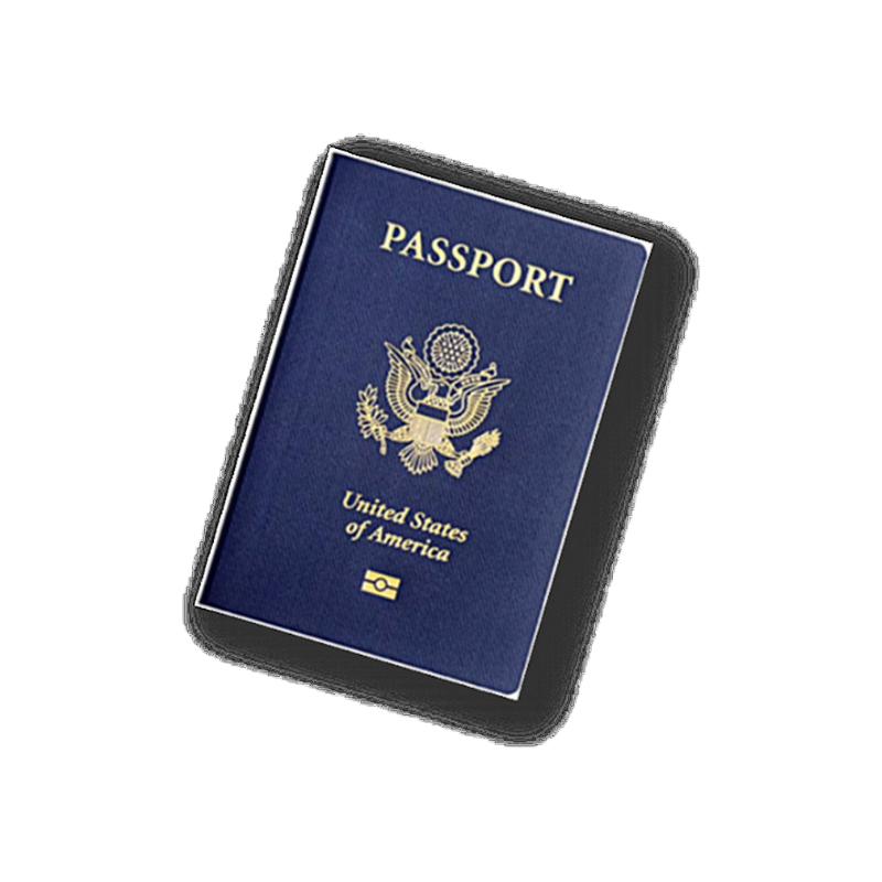 Photo of a passport