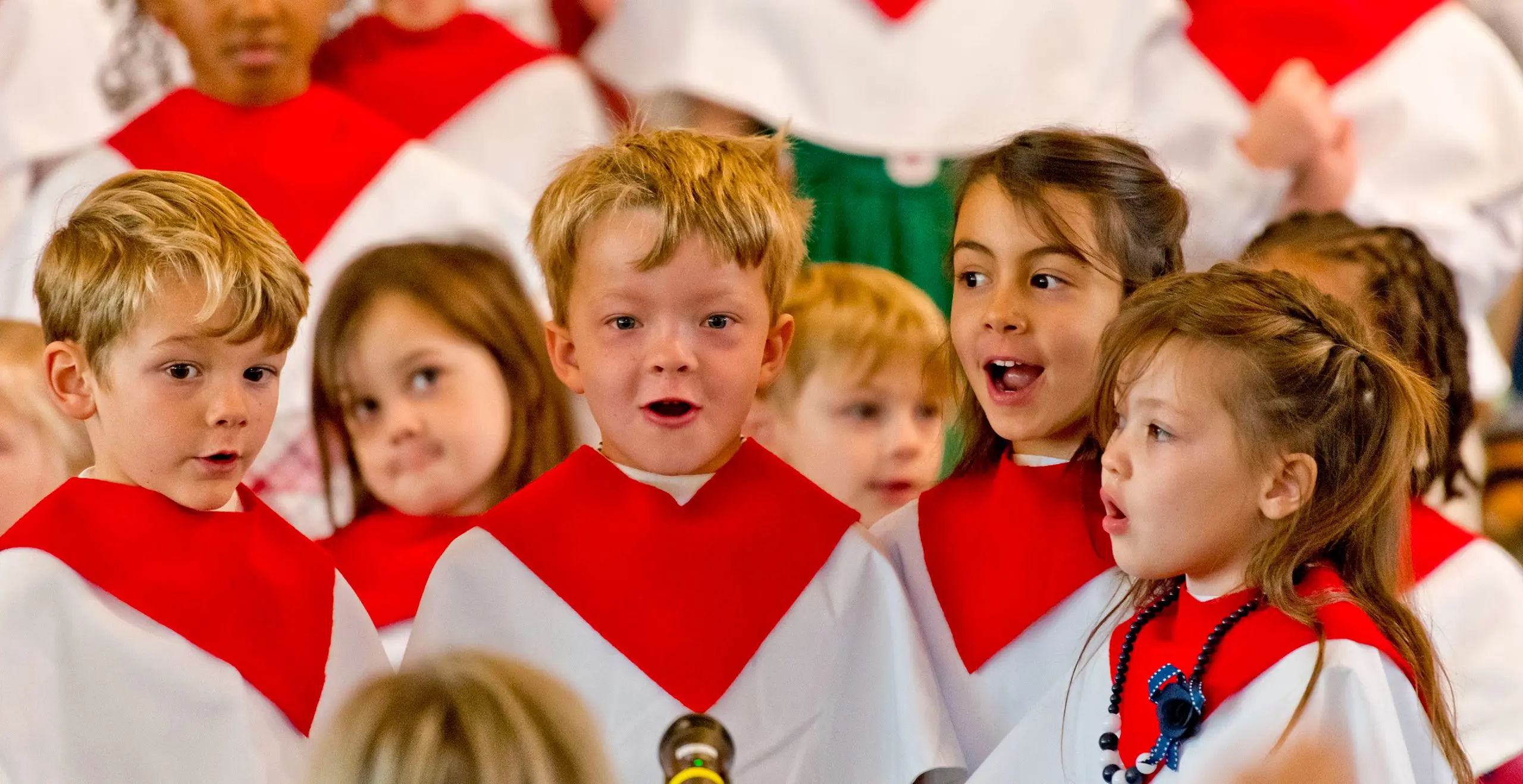 Lower School students singing